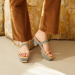 Cult Gaia Tan and Gray Women's Shoes